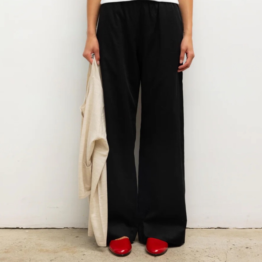 LESET Black Wide Leg Pants
